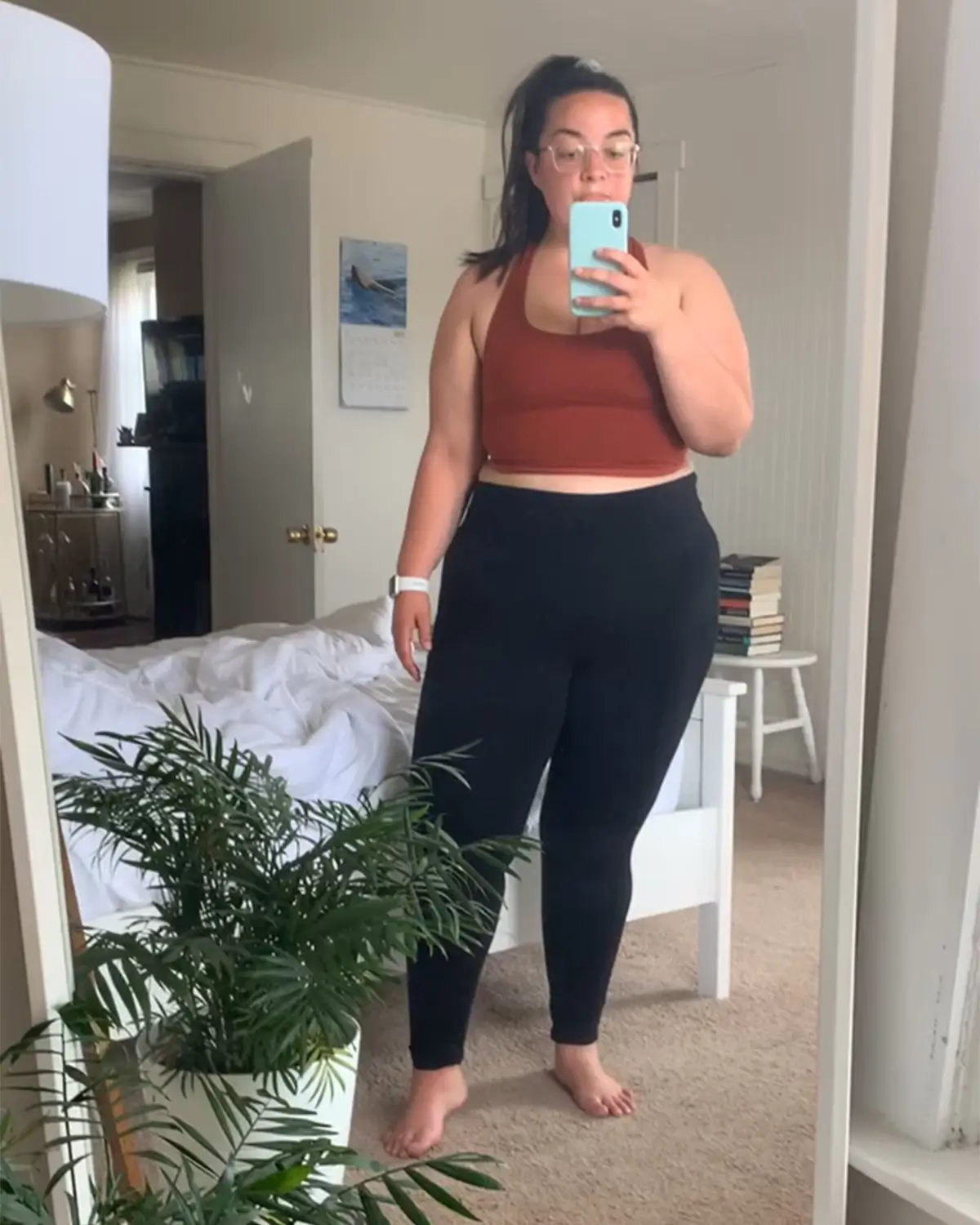 Former image of fitness coach Liza Marie fit before fitness regiment